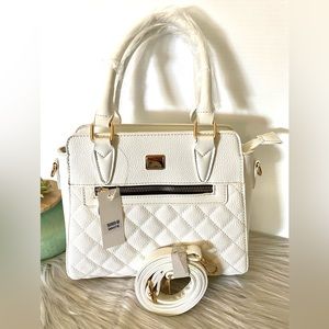 NWT Women's Top Handle and Crossbody Bag with Gold zipper.